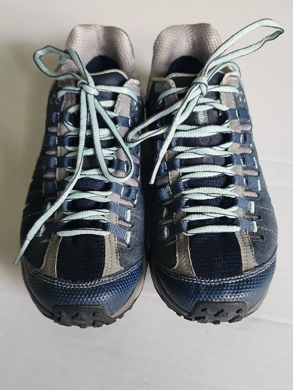Columbia Women's Blue and Light Gray Trail Techlite Outdry Sneakers
